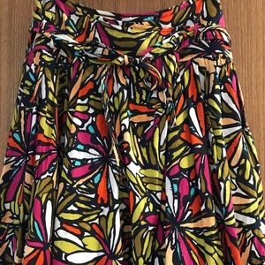 Printed Tie Waist Wrap Skirt